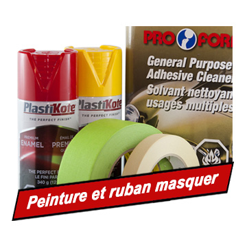 Peinture et ruban masquer